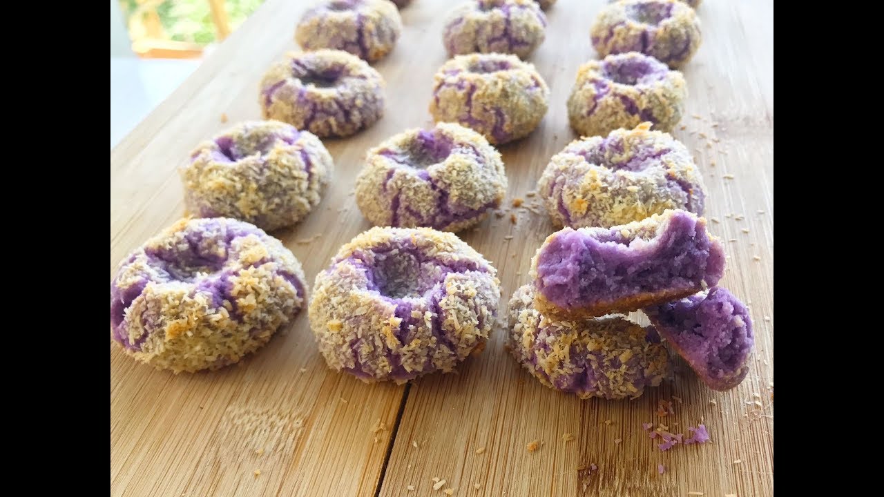 Coconut Yam Cookies Recipe | Resepi Biskut Raya Kelapa Keladi
