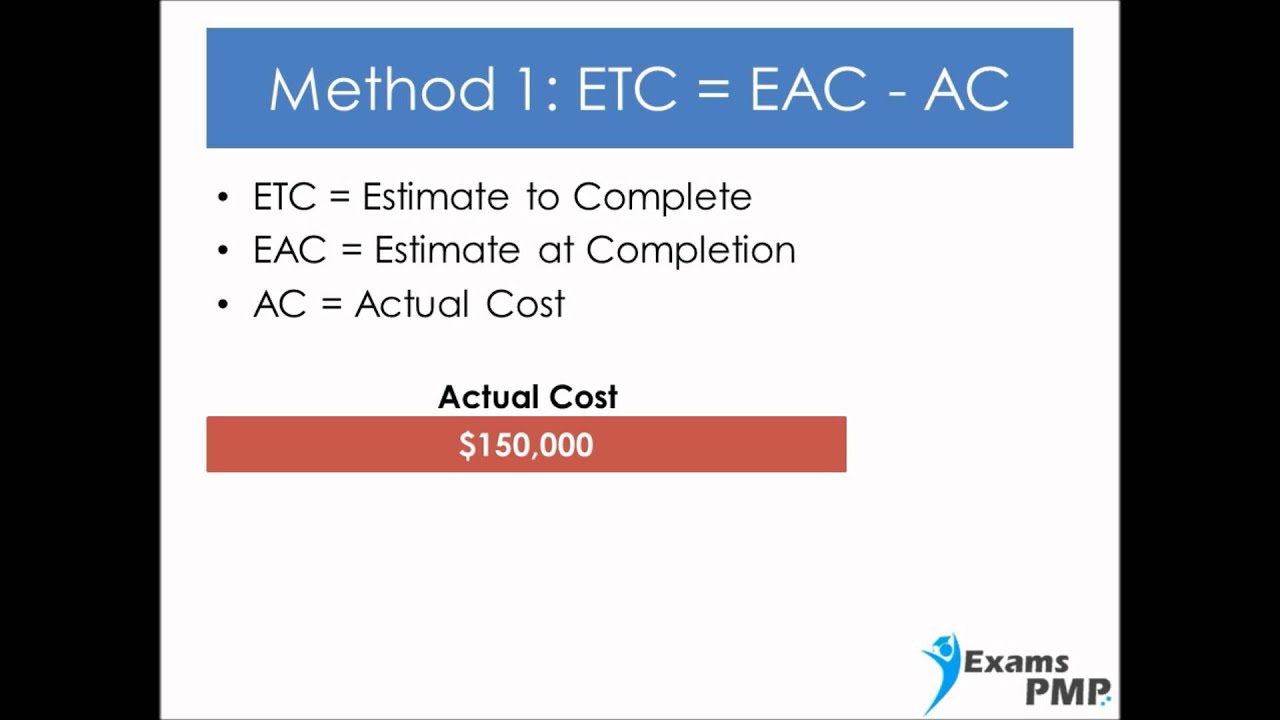 How to Calculate Estimate To Complete ETC