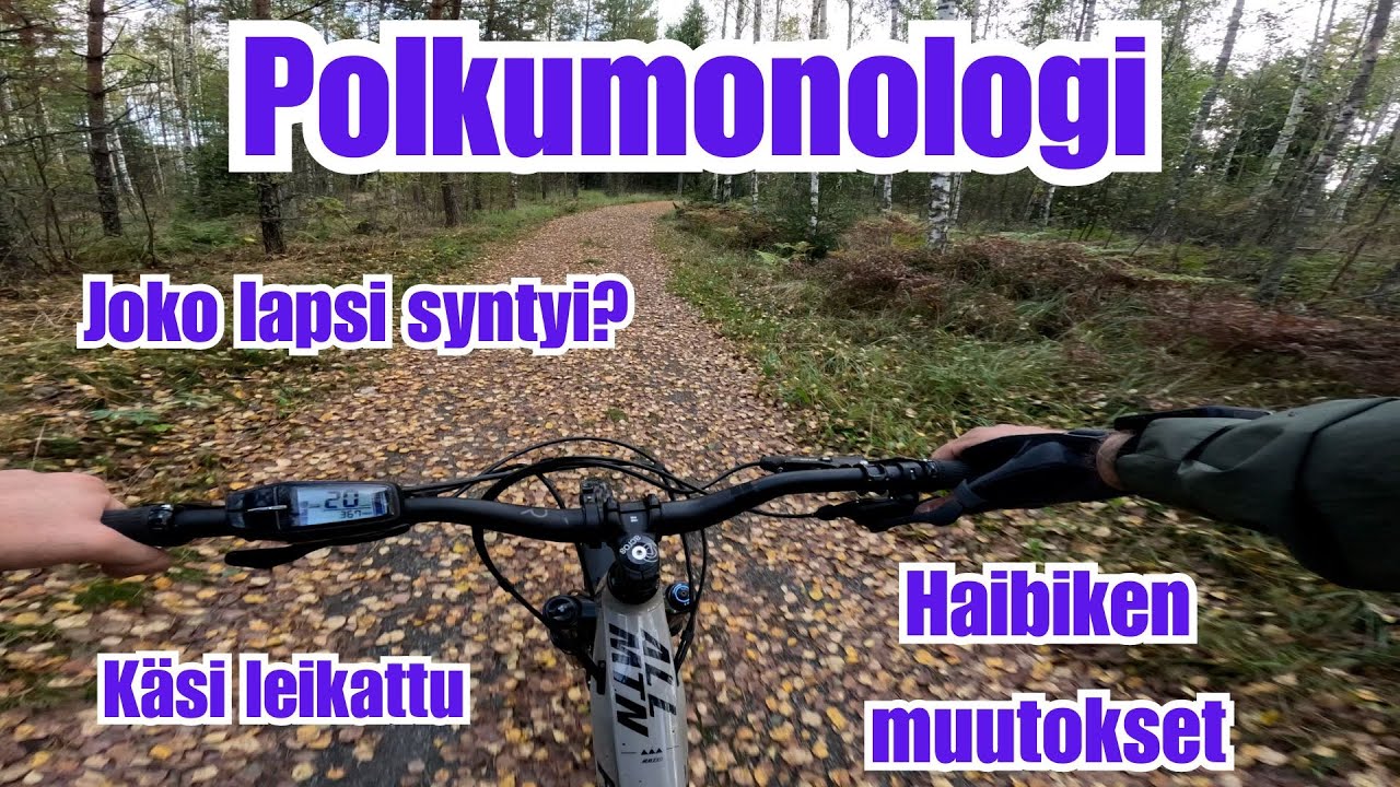 Polku Monologi! Mitä mulle kuuluu? leikkaus, lapsi, pyörä! HAIBIKE ALLMOUNTAIN 2