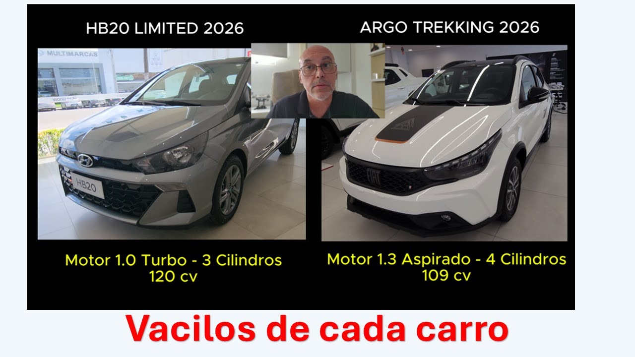 Vacilos de cada carro - HB20 Limited vs Argo Trekking