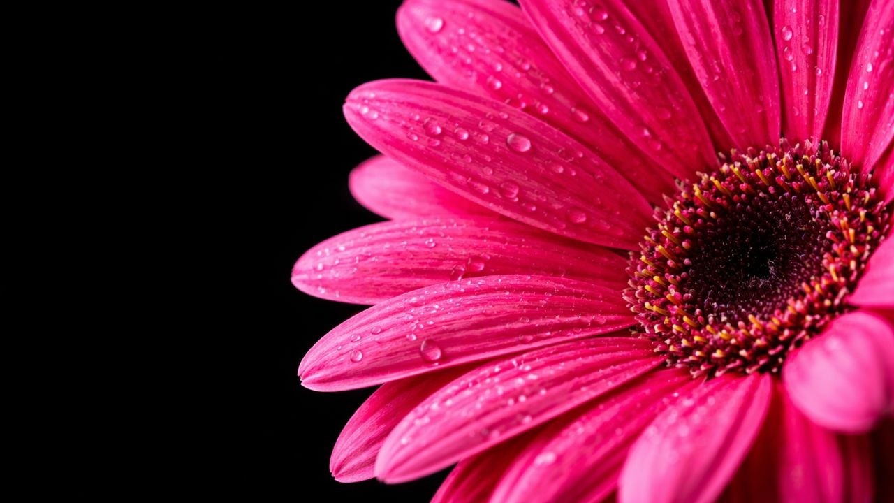 Macro Pink Flower Screensaver | 4K Modern TV Wall Art
