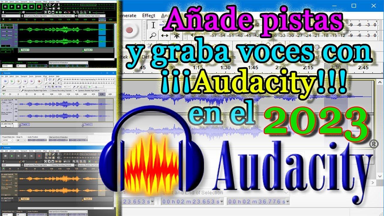 Cómo añadir pistas, grabar tres voces diferentes y eliminar ruido con Audacity en el 2023