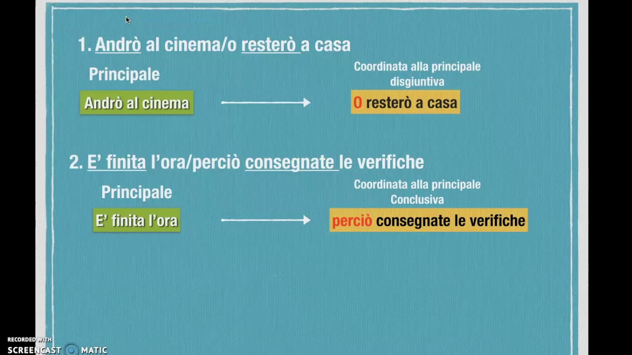 PROPOSIZIONE COORDINATA