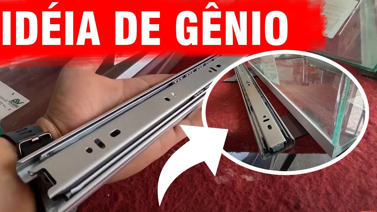 Idéia Genial Para Você Colar As Corrediças No Vidro