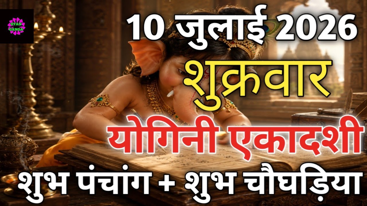 10 July 2026 ka Panchang । पंचांग 10 जुलाई 2026 । 10 July 2025 Friday Hindi Panchang