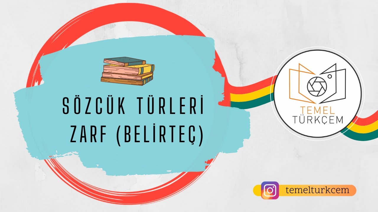 Sözcük Türleri - ZARF (Belirteç)
