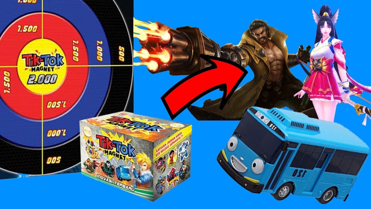 BUKA TIKTOK MAGNET DAPET KARAKTER MOBILE LEGENDS, TAYO, KAROMAN DAN CRAZYBIRDS???