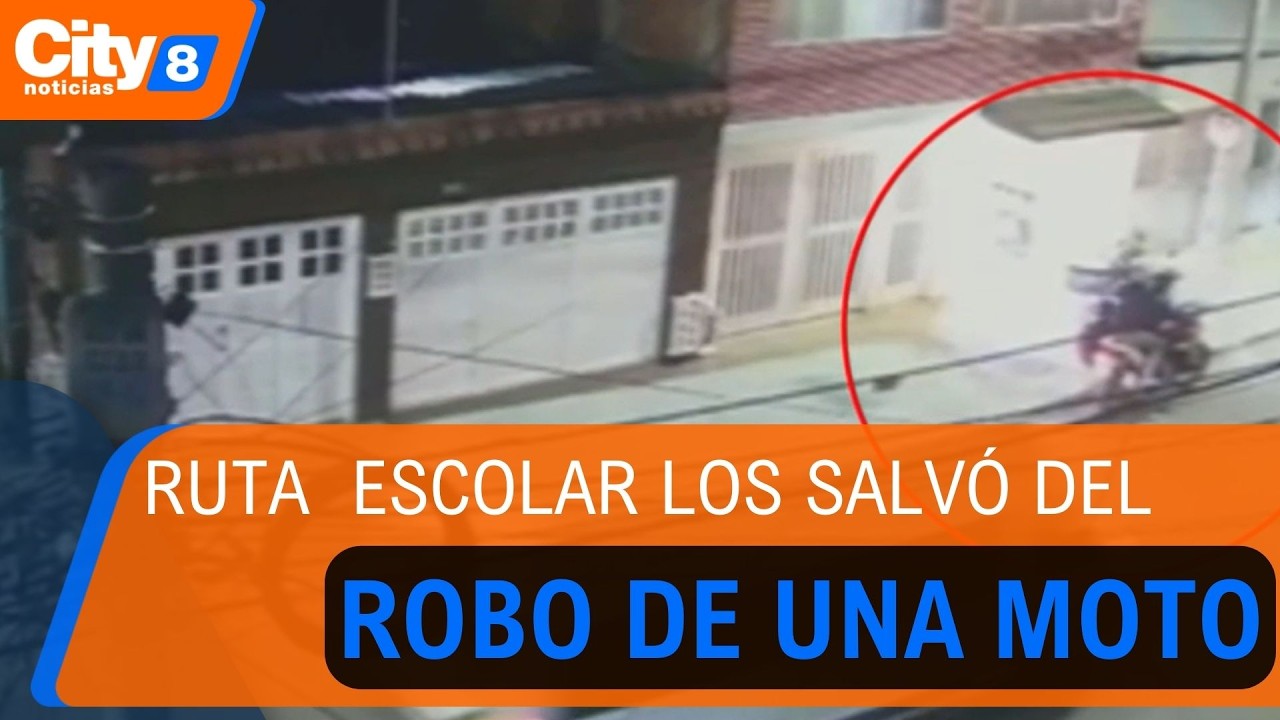 Valiente conductor de ruta escolar frustró el hurto de una motocicleta en La Alquería| CityTv