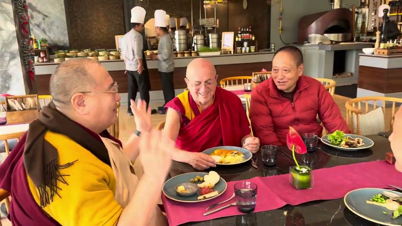 Kyabje Shechen Rabjam Rinpoche visit hyatt regency dehradun resort for lunch 