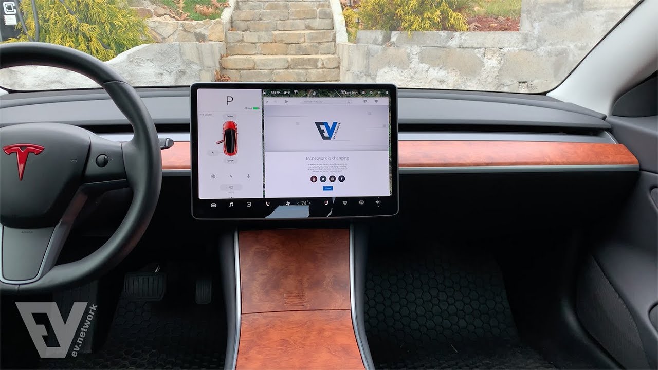 Removing and wrapping the dashboard in the Tesla Model 3