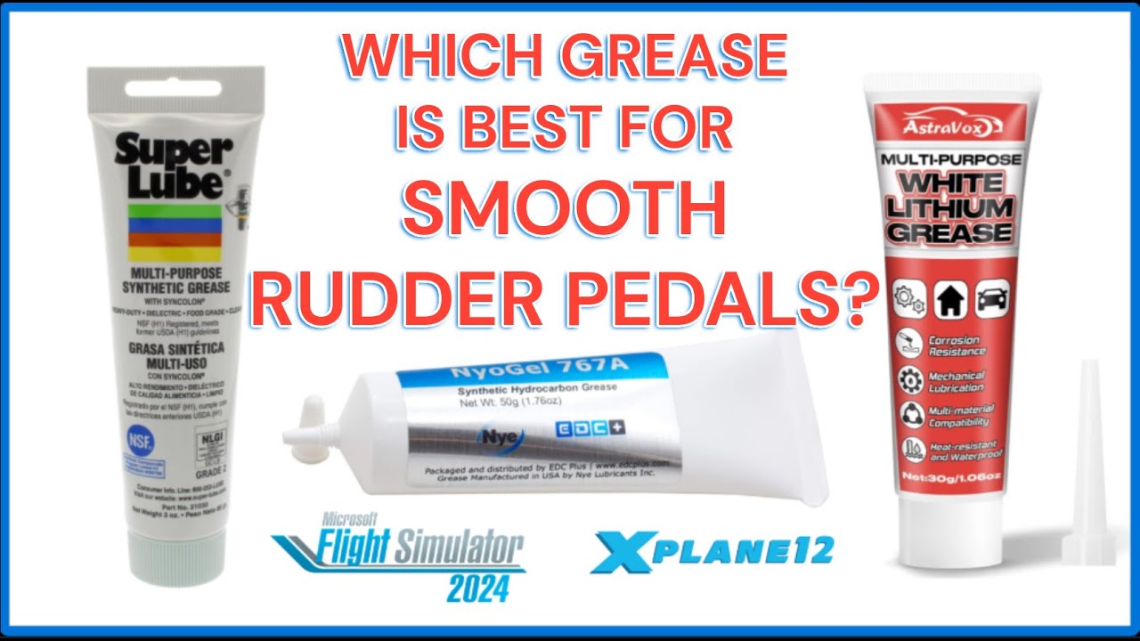 MSFS 2024 or X-Plane Thrustmaster Rudder Pedals - How to Lubricate, Which Grease is Best? MUST SEE!
