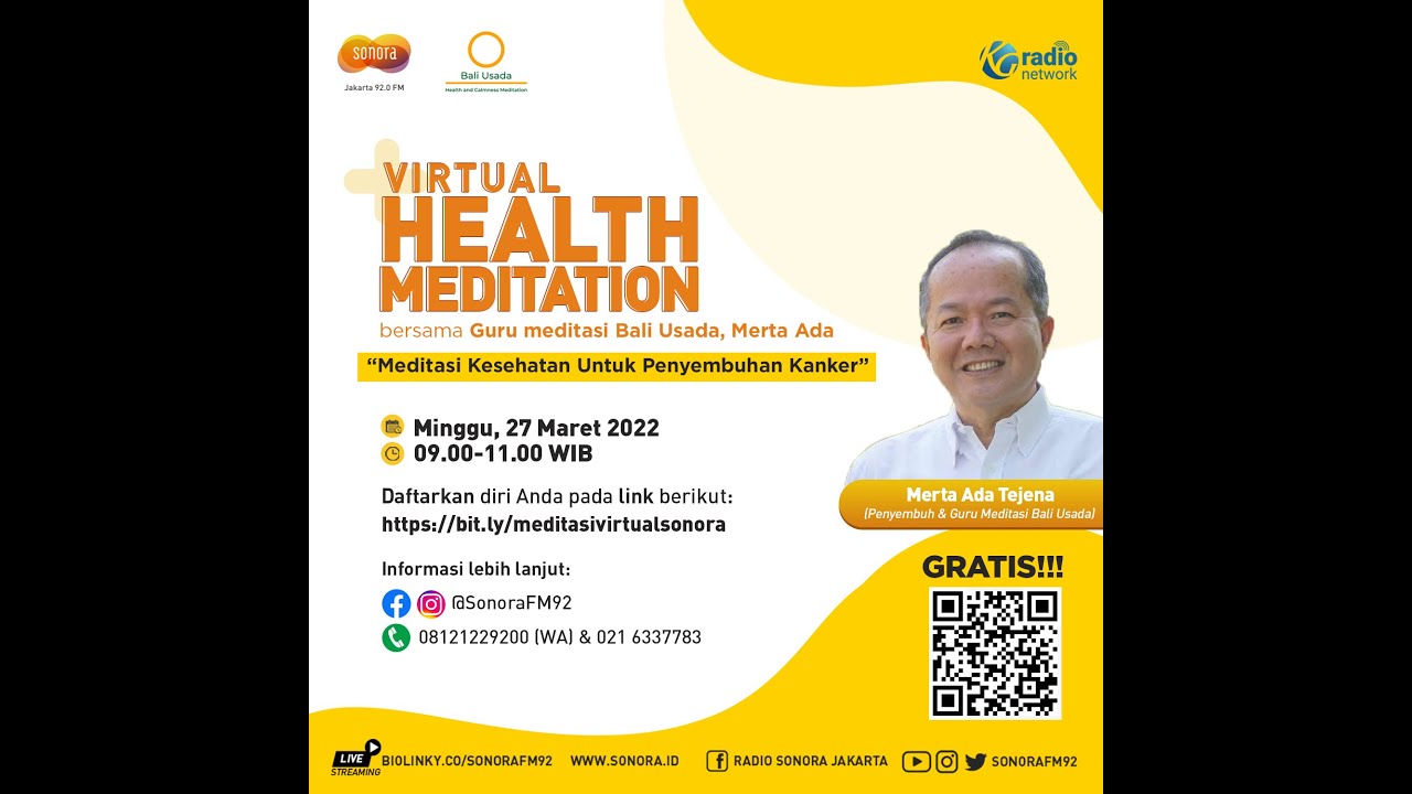Meditasi Kesehatan Bersama Merta Ada, Guru Meditasi Bali Usada | Sonora 27 Maret 2022