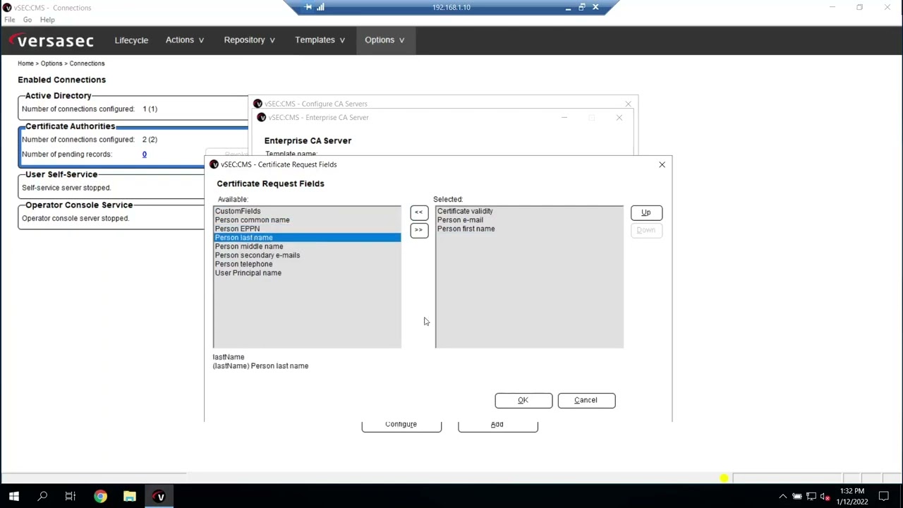 vSEC:CMS 6.2: Using Sectigo Certificate Manager in vSEC:CMS