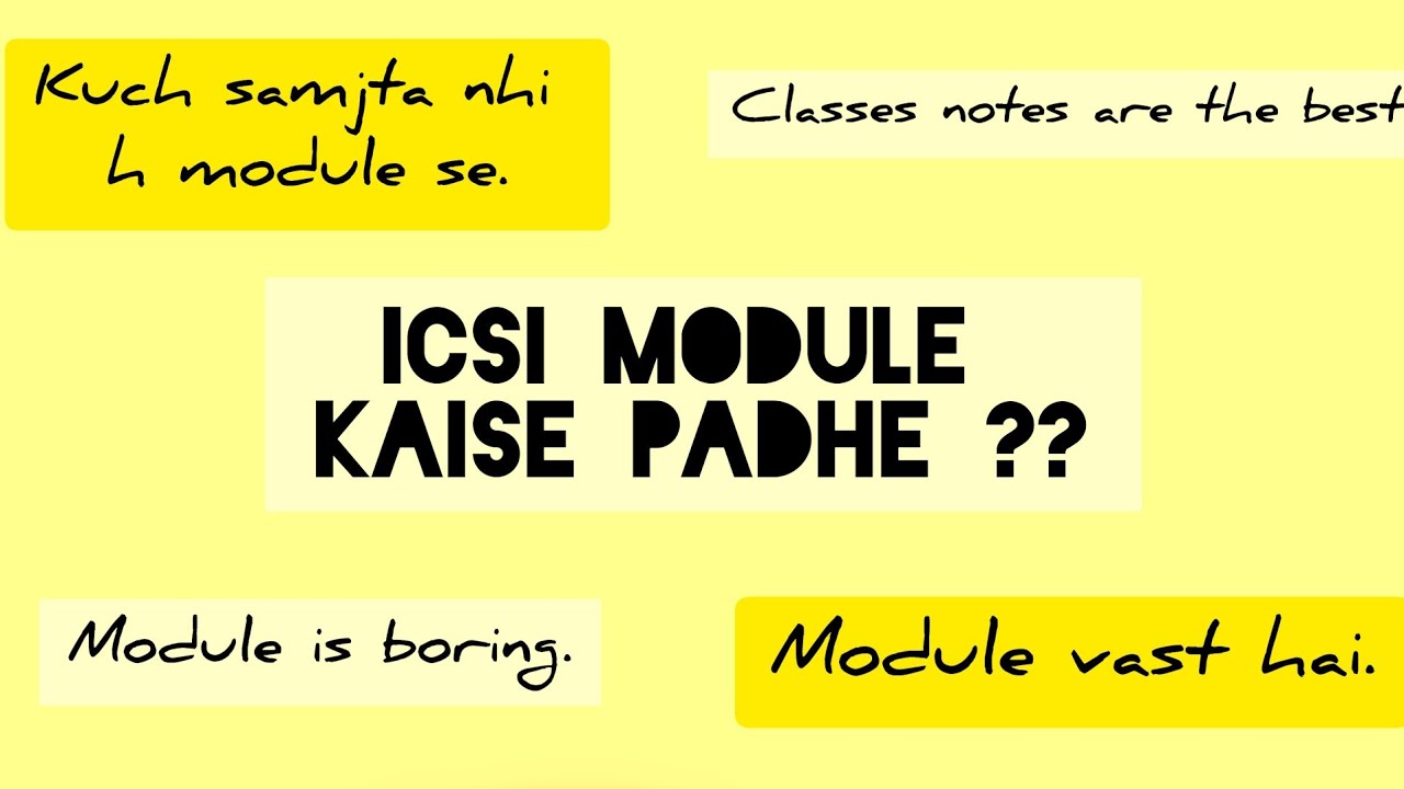 How to read ICSI Module and get maximum marks📒📘||CS Executive||CS Professional 📚