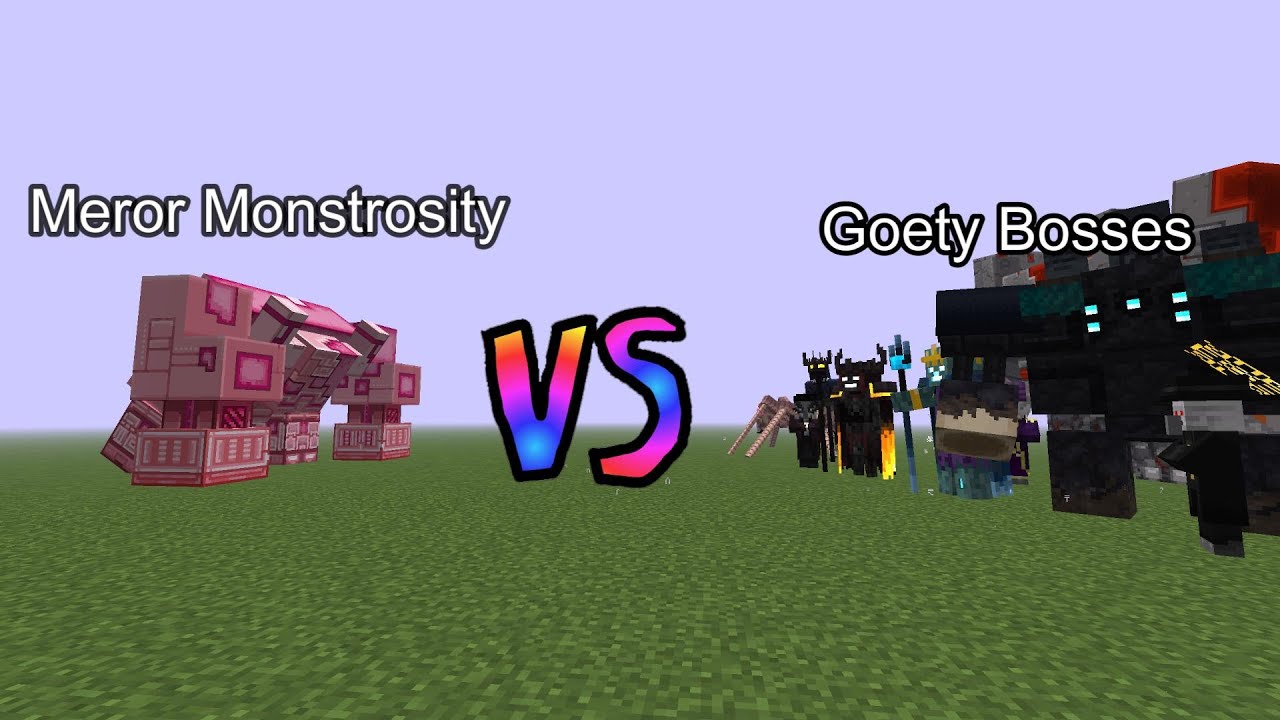 Meror Monstrosity vs Goety Bosses | Minecraft  Mob Battle