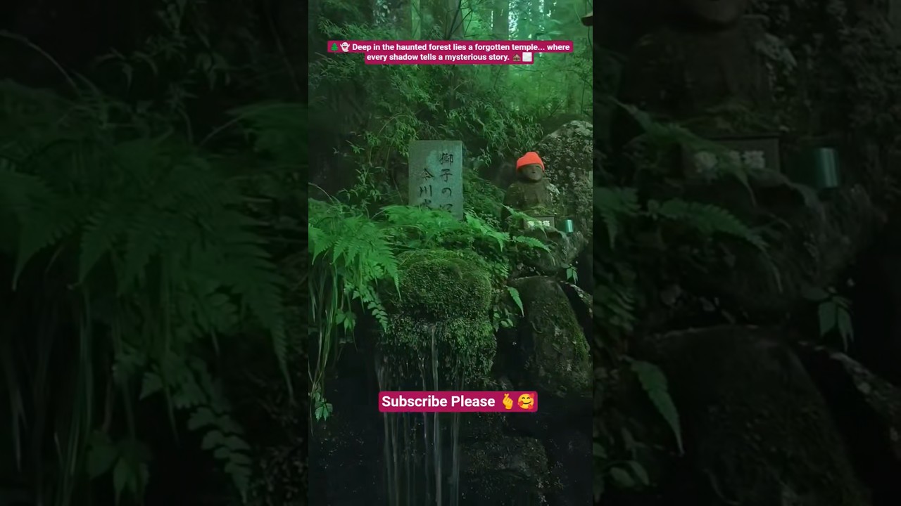 🌲👻 Deep in the haunted forest lies a forgotten temple... where every shadow tells a mysterious