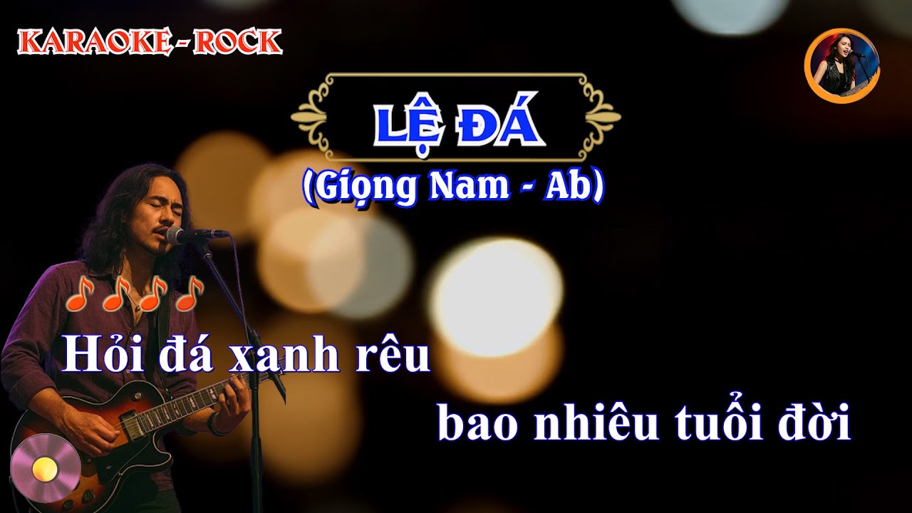 LỆ ĐÁ | KARAOKE (TONE NAM Ab) | Hỏi đá xanh rêu bao nhiêu