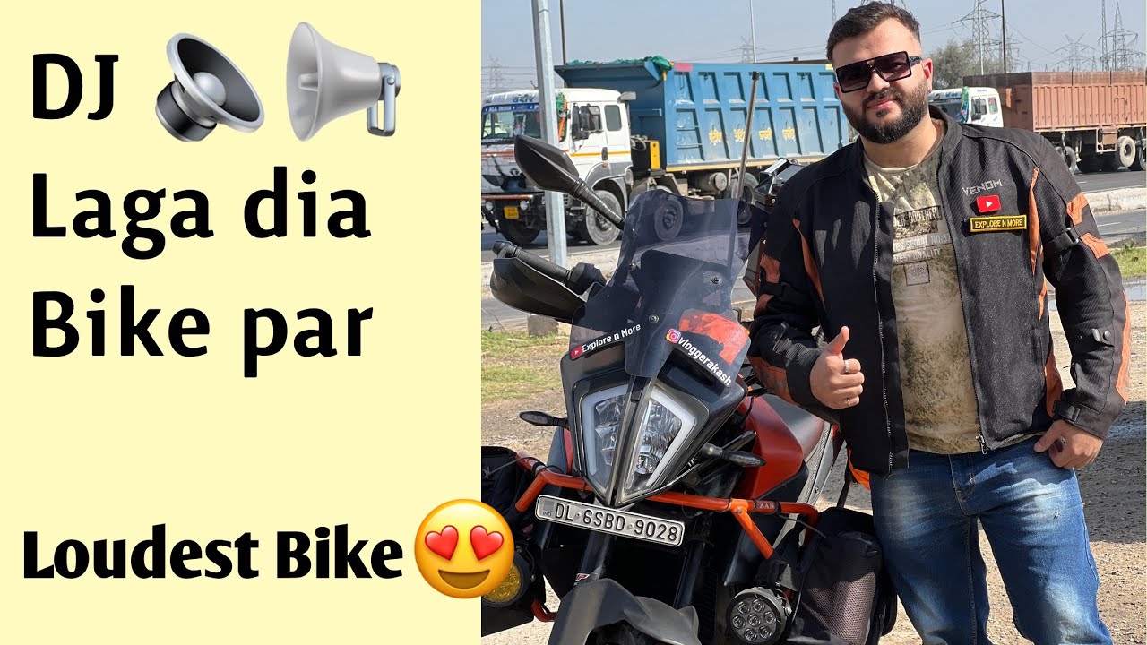 India ki First DJ 🔈 wali Bike wo bhi Ktm Adventure 390 | Loudest Bike of INDIA 😳😍