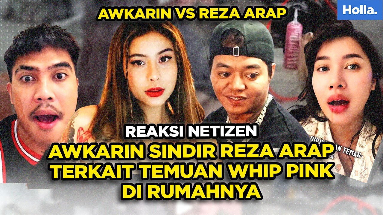 REAKSI NETIZEN AWKARIN SINDIR REZA ARAP TERKAIT TEMUAN WHIP PINK DI RUMAHNYA