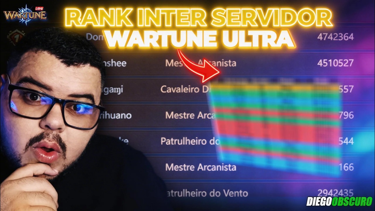 VEJA AGORA: Rank Inter Servidor do Wartune Ultra - Novo Projeto!