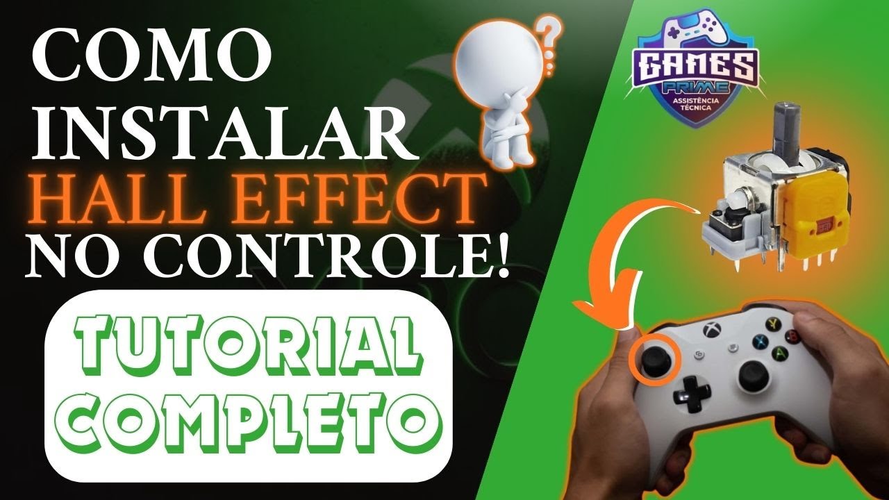 🔥Como Instalar Analógico Hall Effect no Controle Xbox One – Fim do Drift!