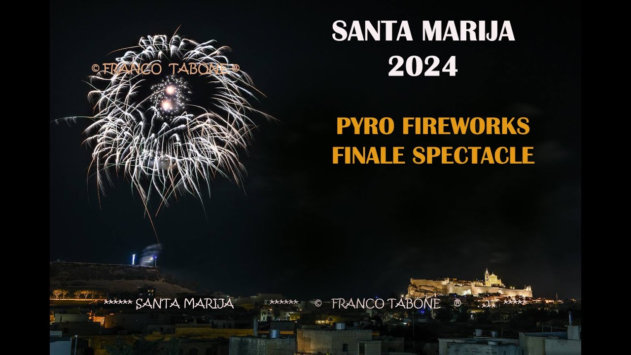 4K Stunning SANTA MARIJA  PYRO FIREWORKS DISPLAY