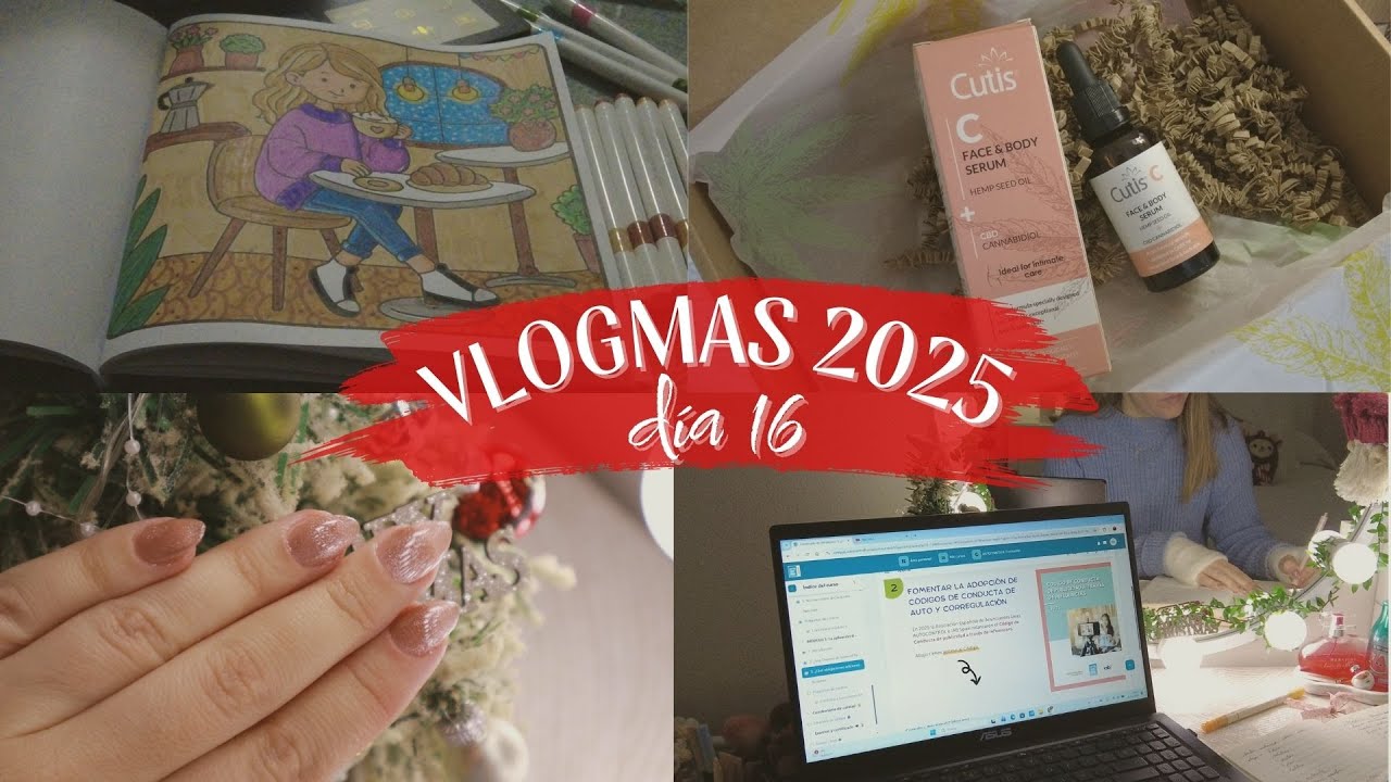 VLOGMAS 11 | Manicura ojo de gato y peli navideña 🎞️ ¿Curso para influencers? 🎥