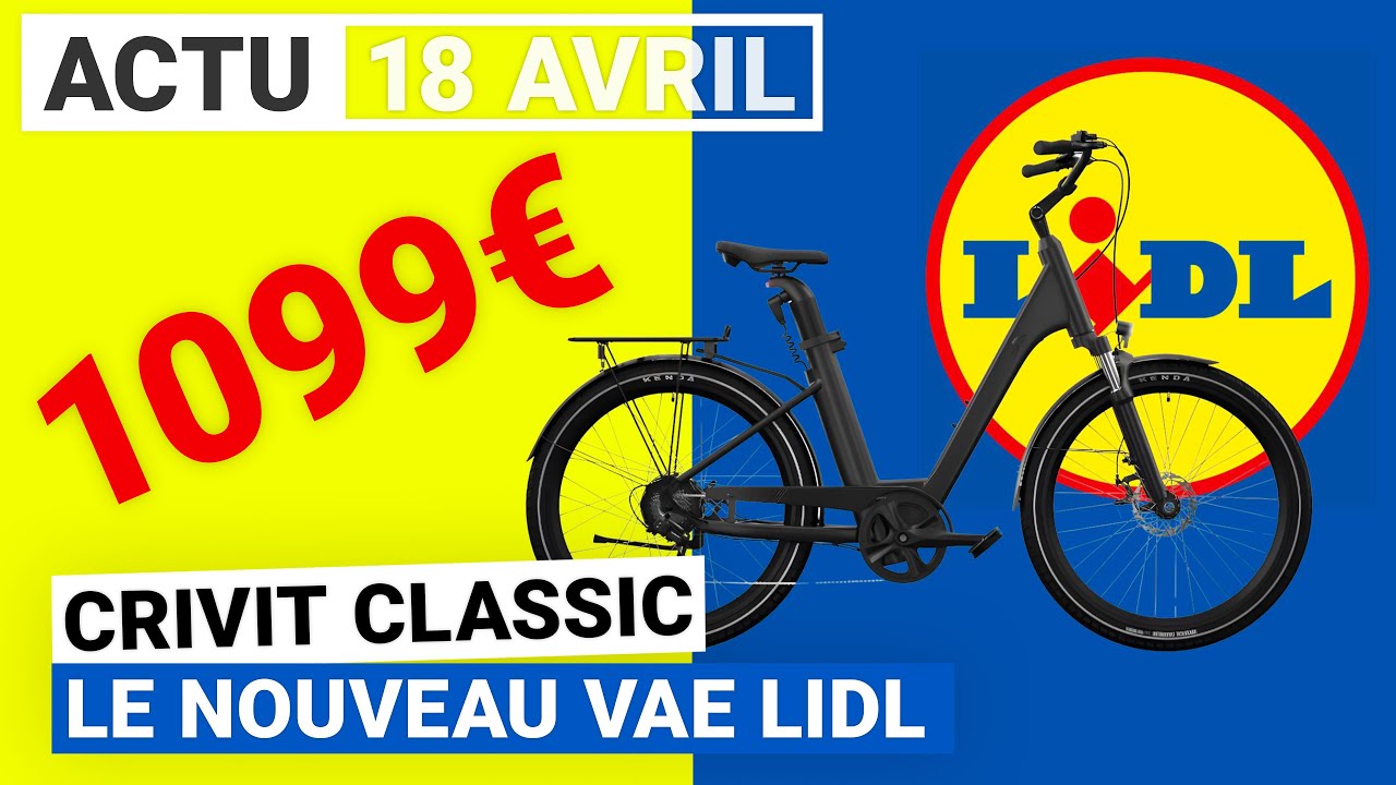Lidl frappe fort avec ce v&eacute;lo &eacute;lectrique &agrave; 1 099 &euro; : voici le Crivit Classic !