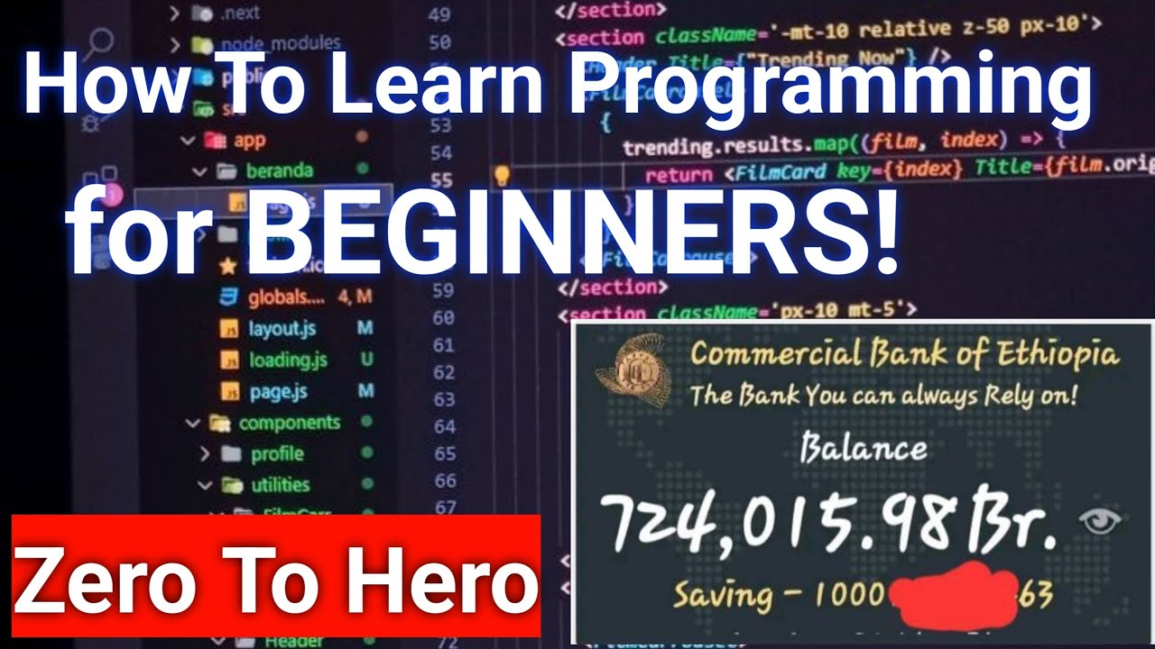 How To Learn Programming for BEGINNERS! ኘሮግራሚንግ ከመማራችሁ በፊት ማወቅ  ያለባችሁ 5 ነገሮች Programming መማር ለምትፈልጉ