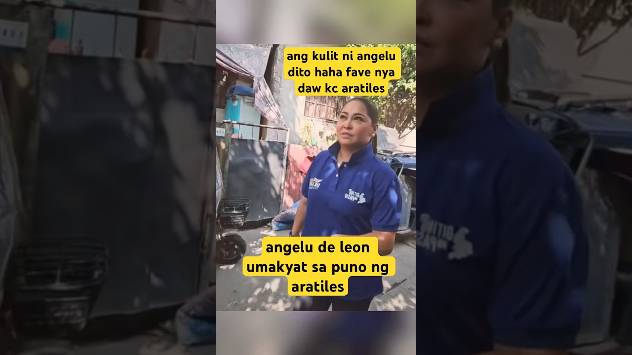 angelu de leon umakyat sa puno ng aratiles 😍 #angeludeleon #viral