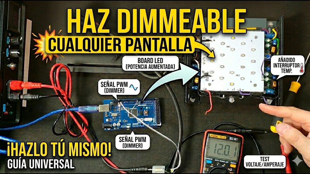 DIY pantalla ACUARIO MARINO. Drivers dimmer con ARDUINO y RASPBERRY PI