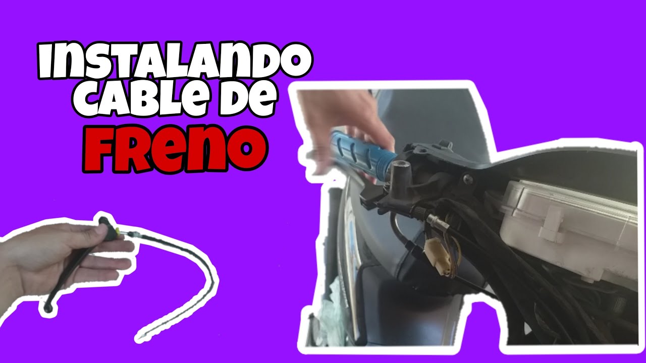 Instalando el cable de freno (110)