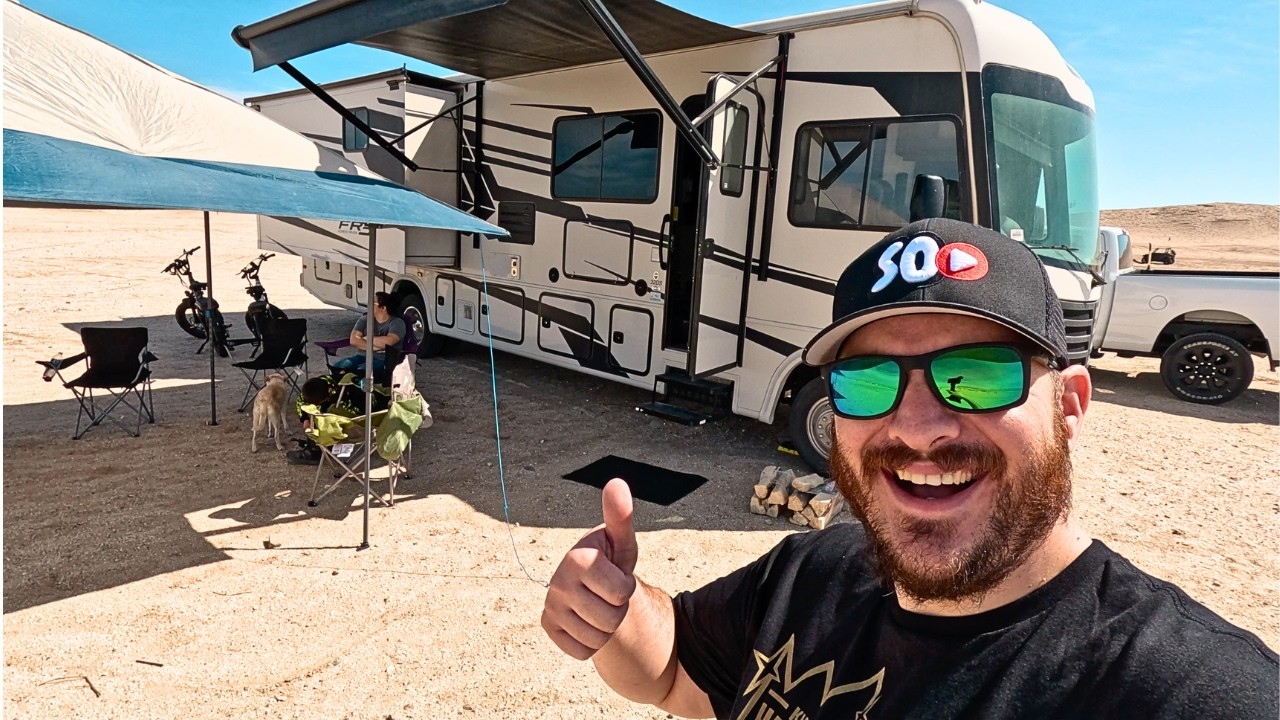 RV Camping in Class A Motorhome in the Desert | Family of 5