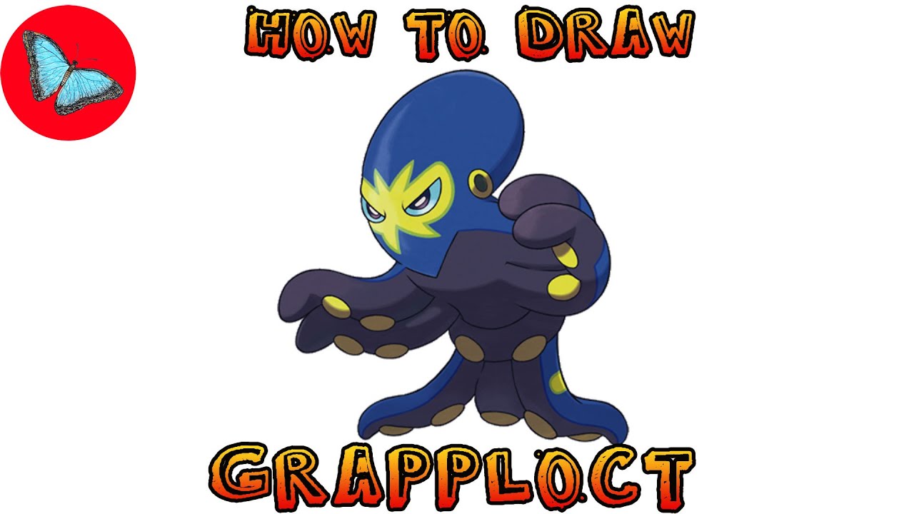 How To Draw Pokemon - Grapploct | Drawing Animals