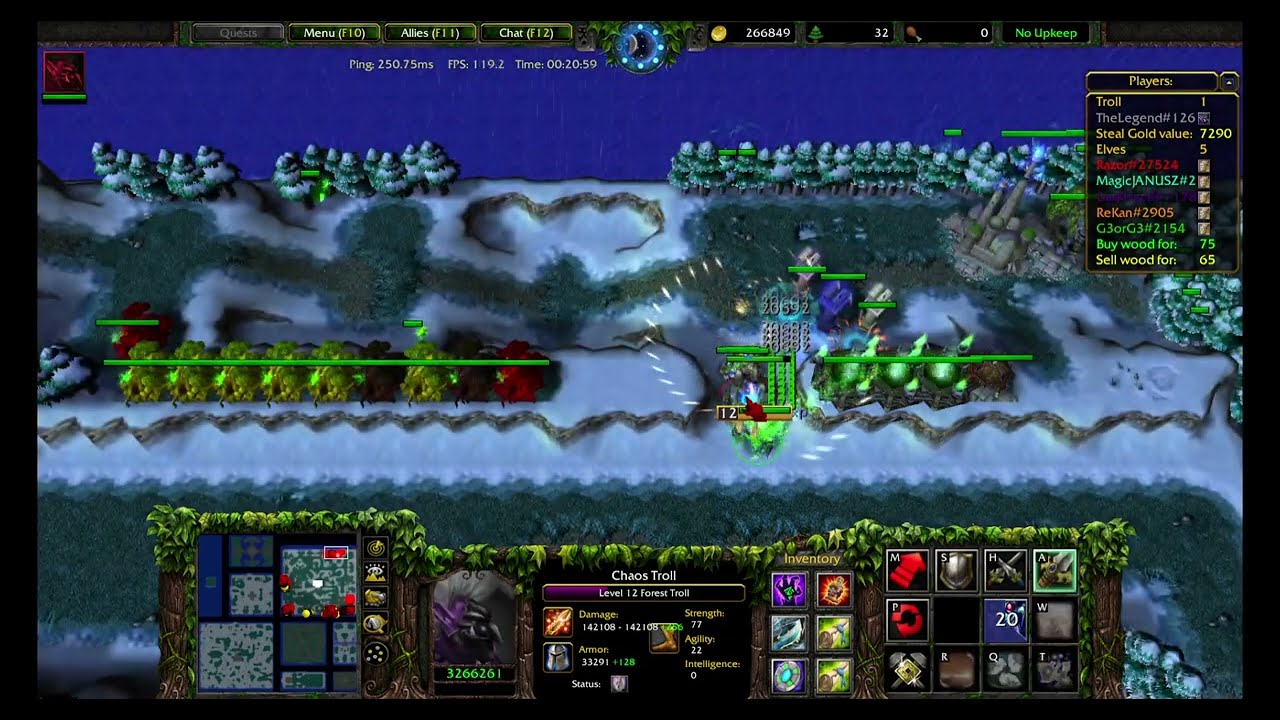 Troll vs Elves 2025 TROLL  - Warcraft III Reforged  2.0 -  Full Gameplay 3