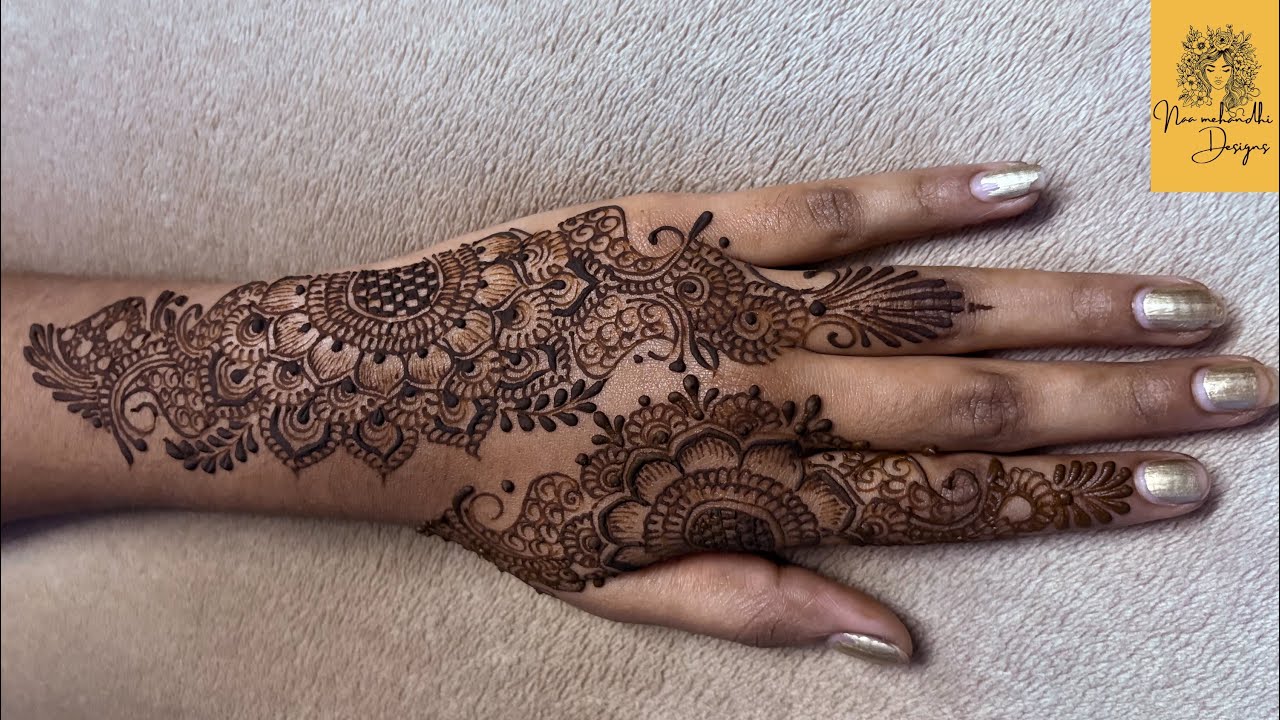 Back hand mehandi design # astatic mehandi design # Naa mehandi designs