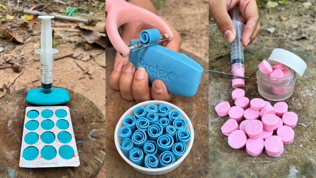 Survival Skills: SMART idea and USEFUL with saving water & soap #bushcraft #camping #outdoors