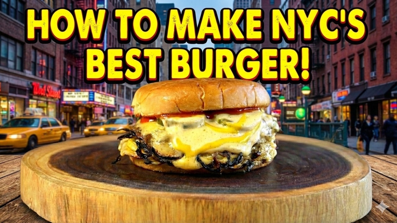 Gotham Burger's Smash Burger Recipe!  The Secret is in The Mop!  You're Welcome!
