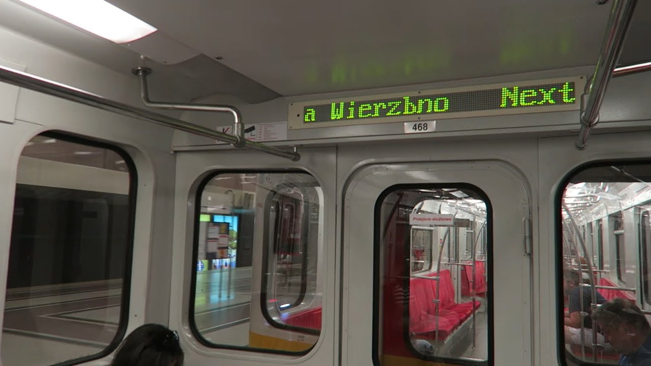Metro Warszawskie - Przejazd pociągiem serii 81 (81-573.2) nr 36 | Linia M1 Ursynów - Świętokrzyska