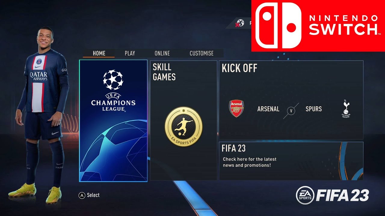 FIFA 23 Nintendo Switch won't have the volta football (Menu Screens)