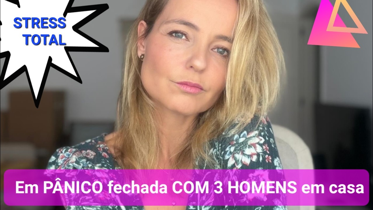 Bárbara Norton de Matos EM PÂNICO  FECHADA EM CASA com 3 HOMENS