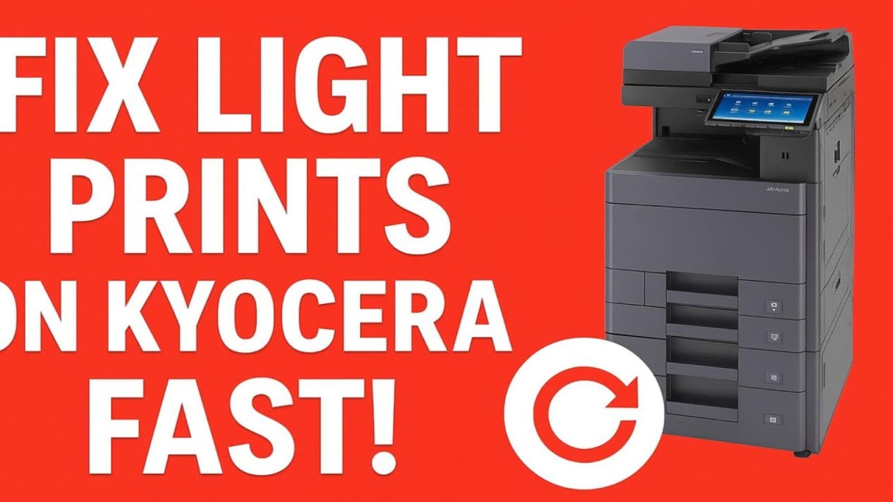 How to resolve incomplete image and light print issues Kyocera Printers