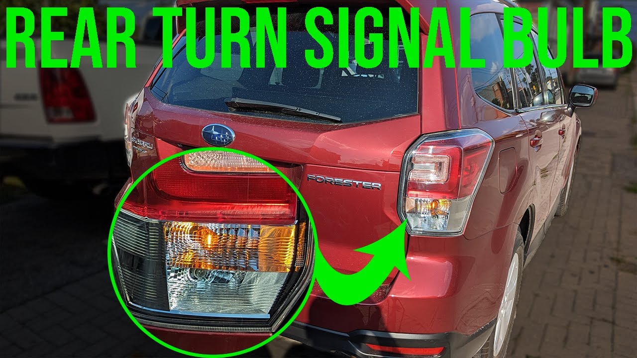 How to Replace Rear Turn Signal Bulb - Subaru Forester (2014-2018)