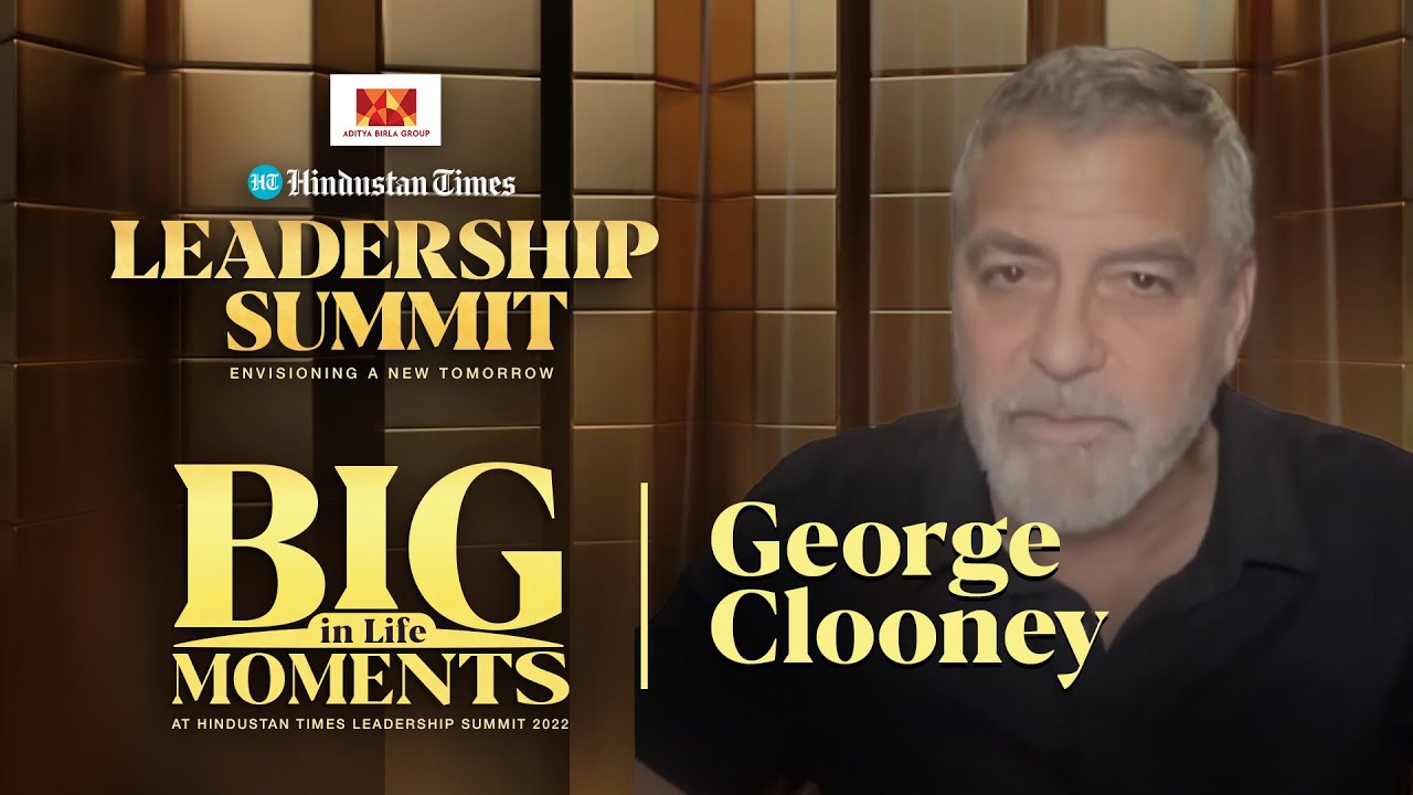 George Clooney at the Aditya Birla Group Hindustan Times Leadership Summit 2022 (Part 2)