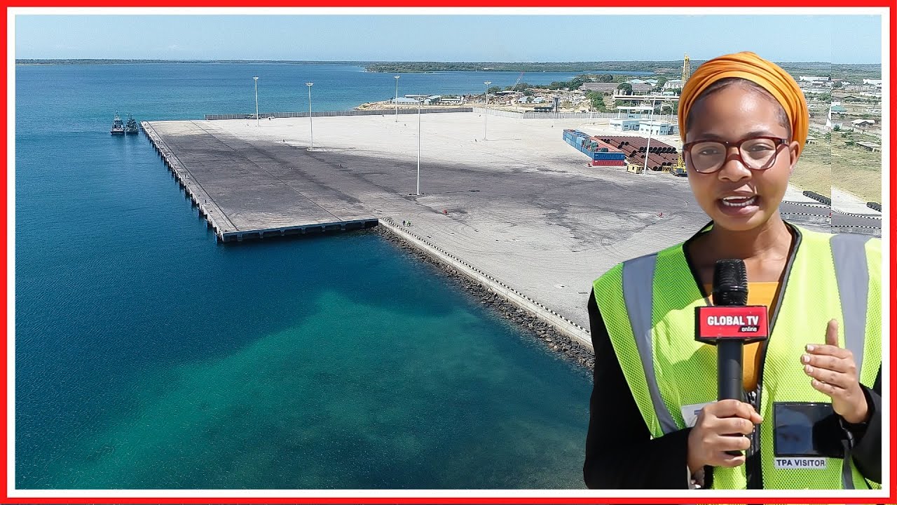 DRONE VIDEO: MUONEKANO WA BANDARI YA MTWARA BAADA YA KUTANULIWA, MELI NNE ZINAPAKI..