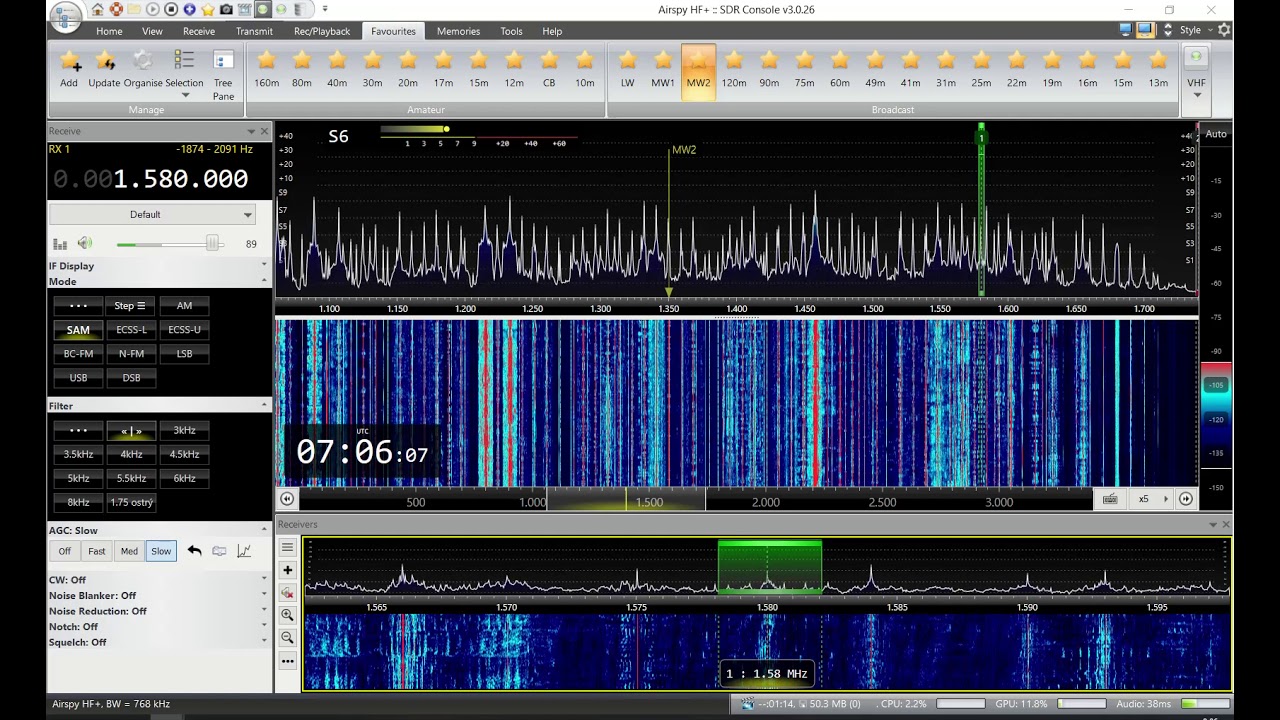 CKDO 1580kHz SDR Console 2021 01 16 08h 04m HF+Discovery