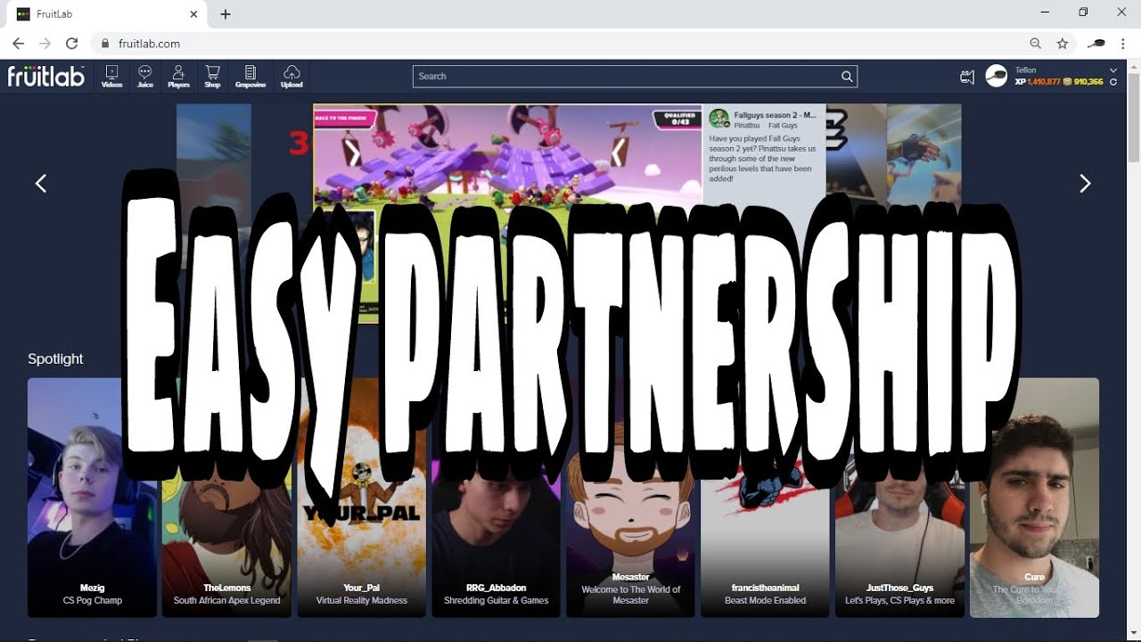 HOW TO GET PARTNERED ON FRUITLAB