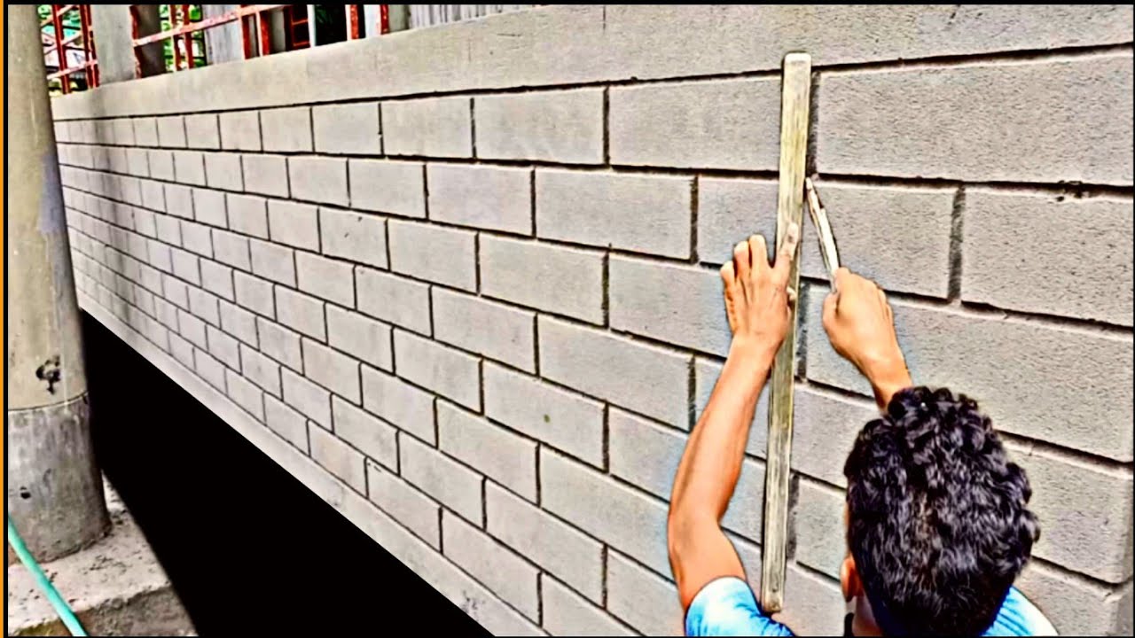 Tuck Pointing bricks | Balcony front plastering design | Bangladeshi style
