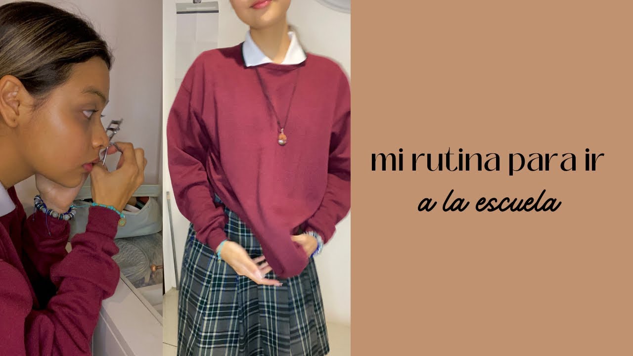mi rutina de mañana 5am🌥 para ir a la escuela