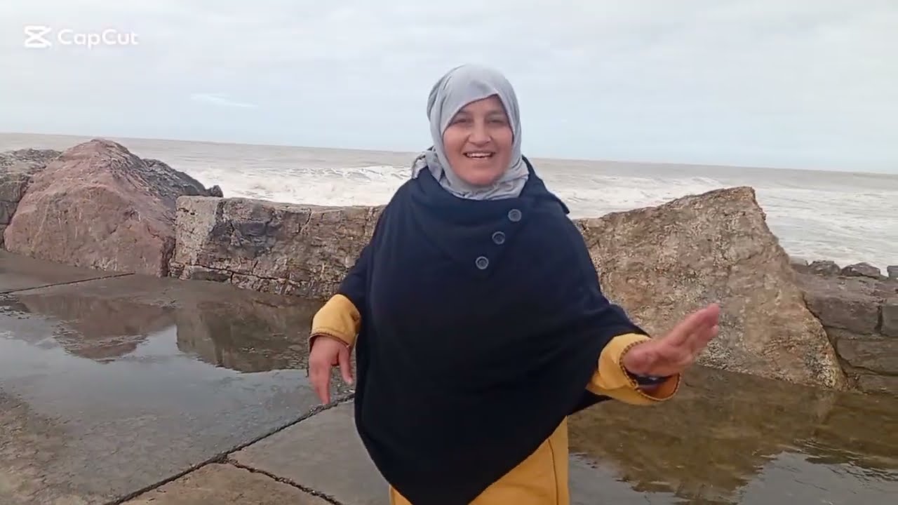 عندما يتغير مزاج البحر أمواج عالية 🌊 شاطىء مدينة سلا القراصنة 🇲🇦